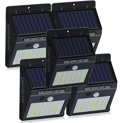 Set 5 Lampi BRIGHT 30 LED Solare cu senzor de miscare si crepuscular45